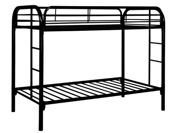 Twin Metal Bunk Bed Frame, Metal Frame Bunk Beds With Mattresses